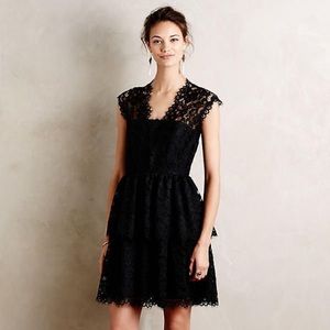 Shoshanna Solenne Black Lace Dress